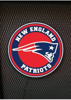 ​New England Patriots Logo Led Leuchtschild Wandleuchte! (rund)